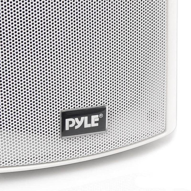 Pyle Bluetooth Indoor Outdoor 5.25" Stereo Speaker System, White (8 Speakers)