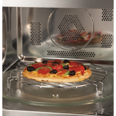 GE Convection Microwave Oven, 1.5 Cubic Feet, 1000 Watts (Certified Refurbished)