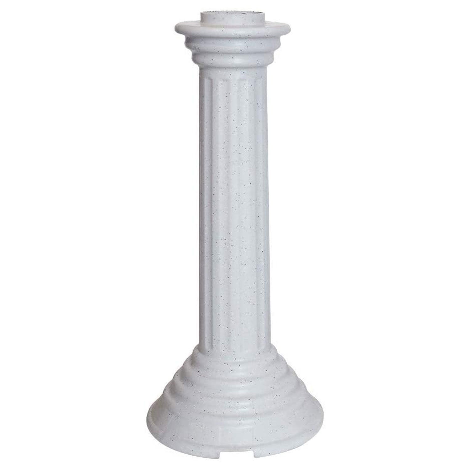 Farm Innovators Heavy Duty Plastic Replacement Bird Bath Pedestal, Gray Stone - VMInnovations
