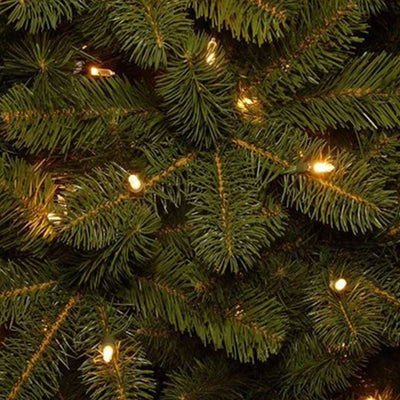 National Tree Company Downswept Slim Fir 12' Christmas Tree Lights (For Parts)