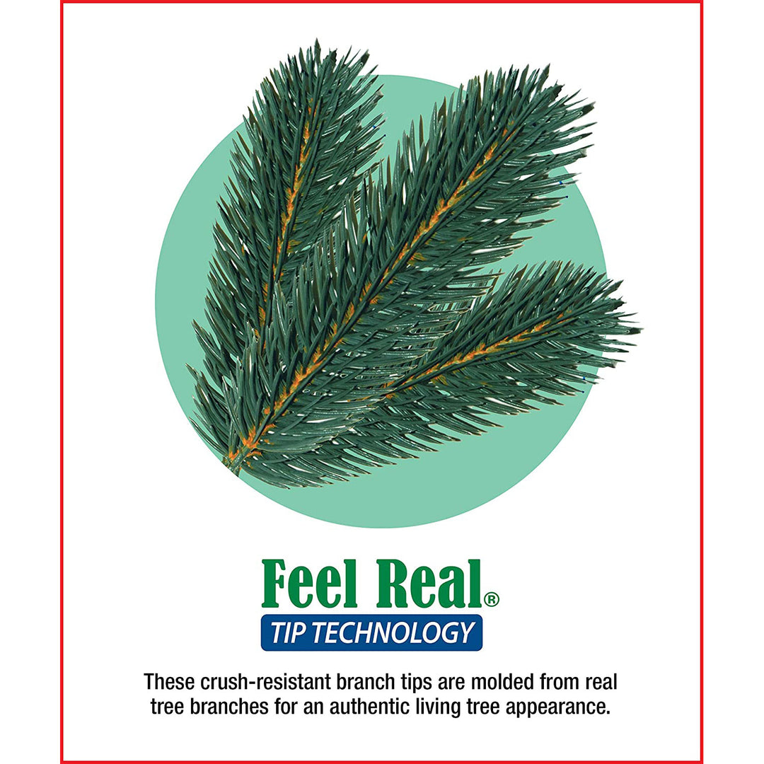 National Tree Company Feel Real 7.5' Prelit Christmas Tree w/ Lights (Used)