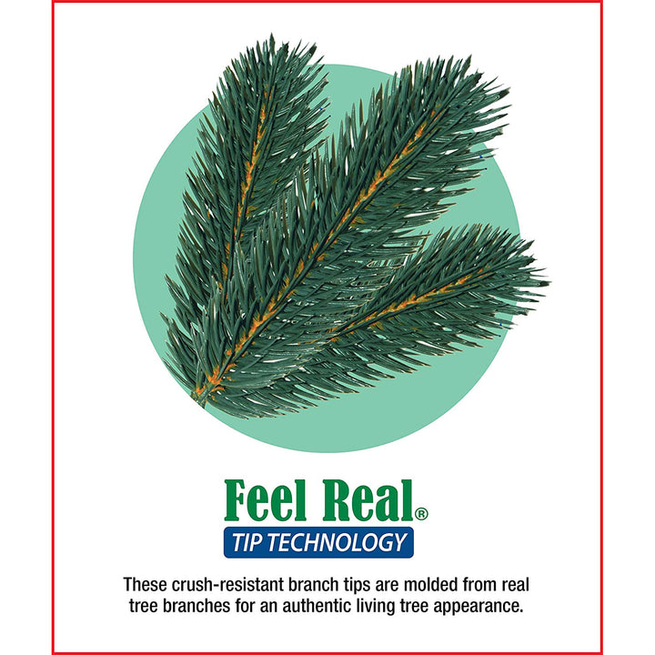 National Tree Company Feel Real 7.5' Prelit Christmas Tree w/ Lights (Used)