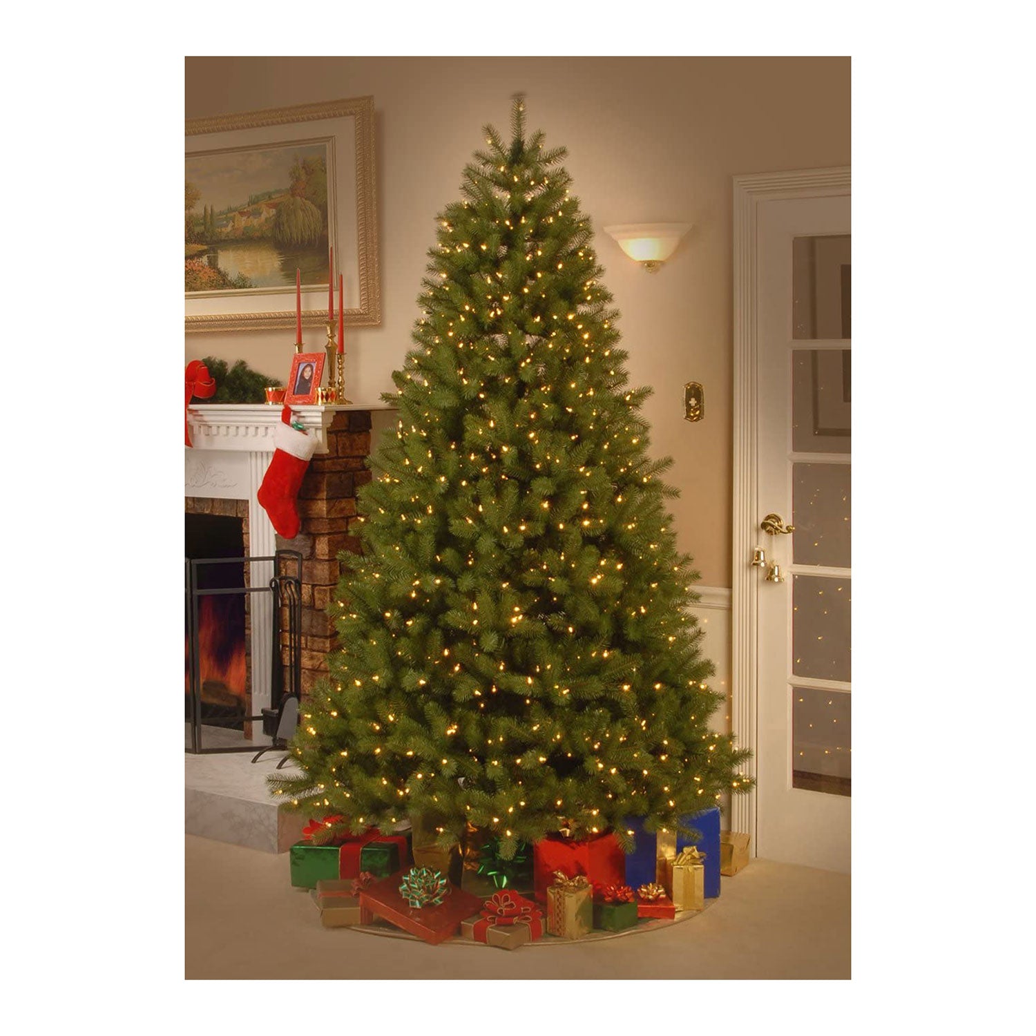 National Tree Company Feel Real 7.5' Prelit Christmas Tree w/ Lights (Used) - VMInnovations