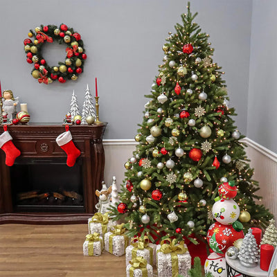National Tree Company Jersey Frasier Fir 7.5' Dual Color Prelit Christmas Tree