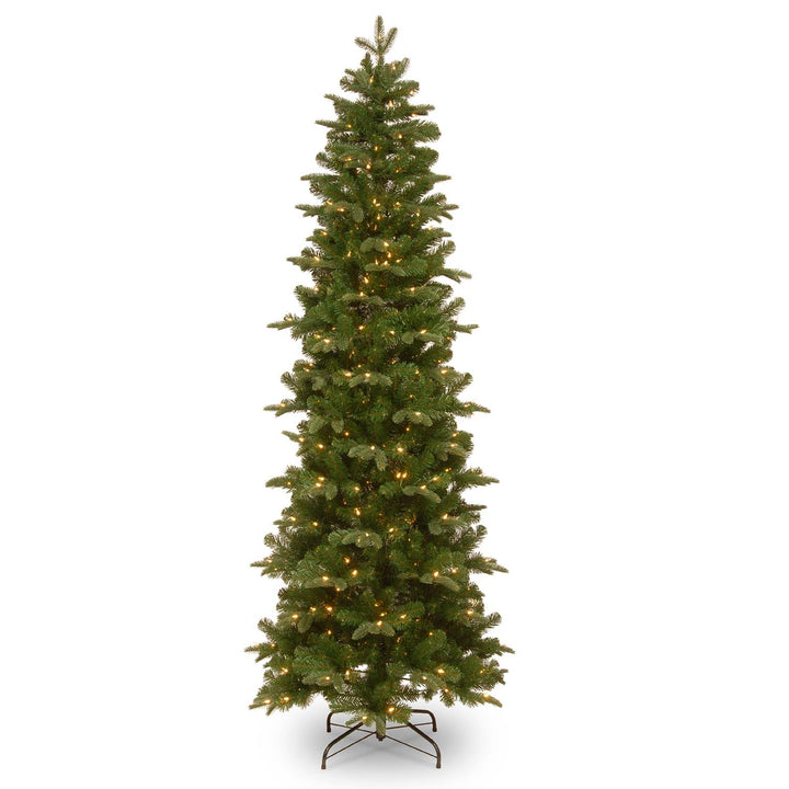 National Tree 7.5" Prescott Slim Pre-Lit Artificial Christmas Tree (Open Box)