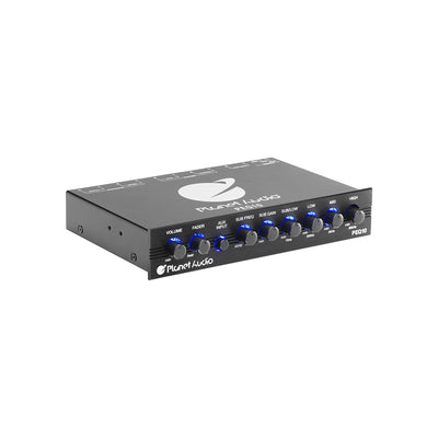 Planet Audio PEQ10 4 Band Half DIN Car Audio Subwoofer Equalizer with Auxiliary