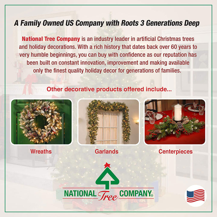 National Tree Company Feel Real 9' Artificial Christmas Tree w/ Lights (Used)