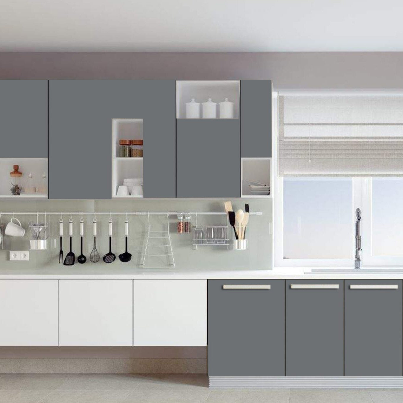 Beyond Paint Furniture and Cabinets Refinishing Paint, Gal, Pewter Gray (Used)