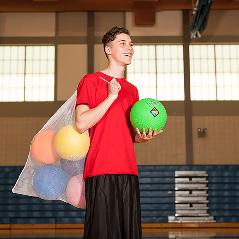Champion Sports Playground Ball Set with Mesh Bag & Pump (Certified Refurbished)