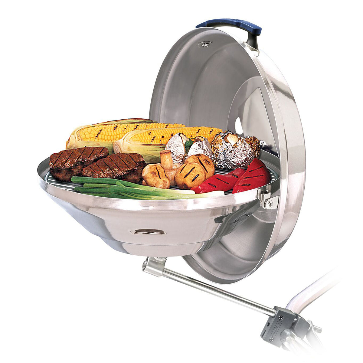 Magma Products Marine Kettle Boat Steel BBQ Charcoal Grill Party Size (Open Box)