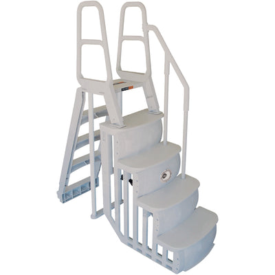 MAIN ACCESS 200100T Above Ground Swimming Pool Smart Step/Ladder System w/ Pad - VMInnovations