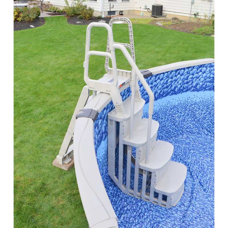 Main Access 200100T Above Ground Pool Step and Ladder System + 2 Sand Weights