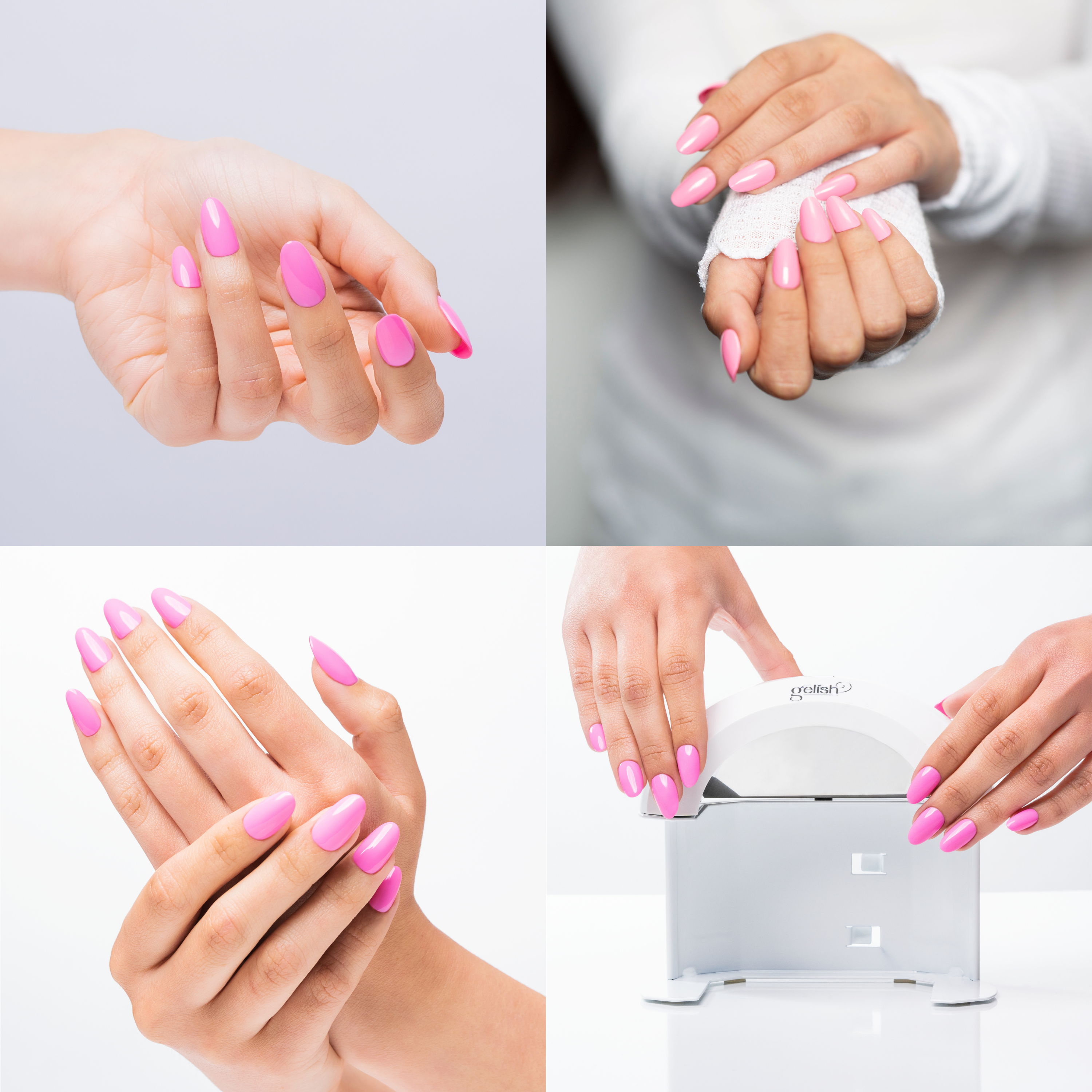 Gelish Soft Gel 110 Count Short Round Tip Intro Kit with Mini LED Cure Light