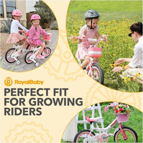 RoyalBaby Princess Bicycle 20" with Kickstand, Jenny Light Pink (Open Box)