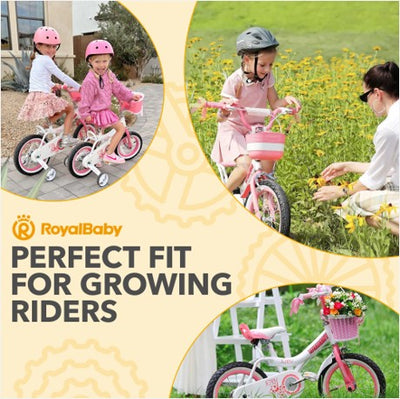RoyalBaby Princess Bicycle 20" with Kickstand, Jenny Light Pink (Open Box) - VMInnovations