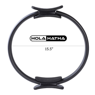 HolaHatha Pilates Ring Cardio Strength Workout Equipment for Weight Loss/Toning
