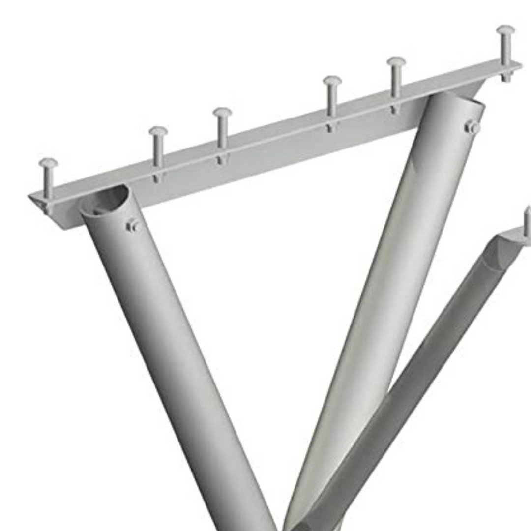 Pilot Rock 6 Foot Outdoor Steel Non Tip Picnic Table Kit (Frame Only) (Open Box)