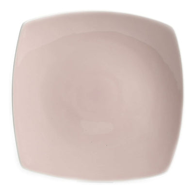 Gibson Elite Soho Lounge 16 Piece Plates, Bowls, & Mugs Dinnerware Set, Pink