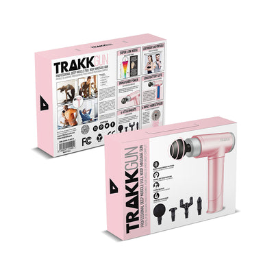 TRAKK Deep Tissue Handheld Massage Gun Therapy w/ Attachments (Open Box) - VMInnovations