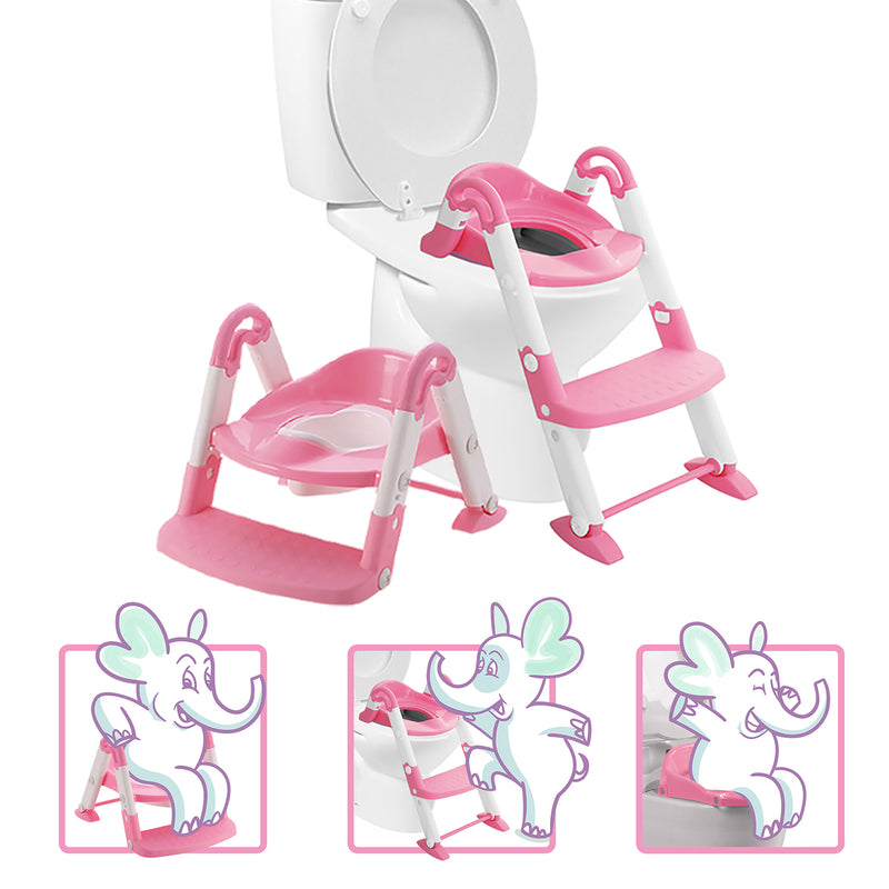 BabyLoo 3 In 1 Bambino Booster Potty Training System for 1 to 6 Year Olds, Pink