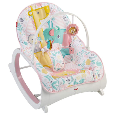 Fisher-Price Portable Vibrating Newborn to Toddler Rocking Chair Seat, Pink - VMInnovations