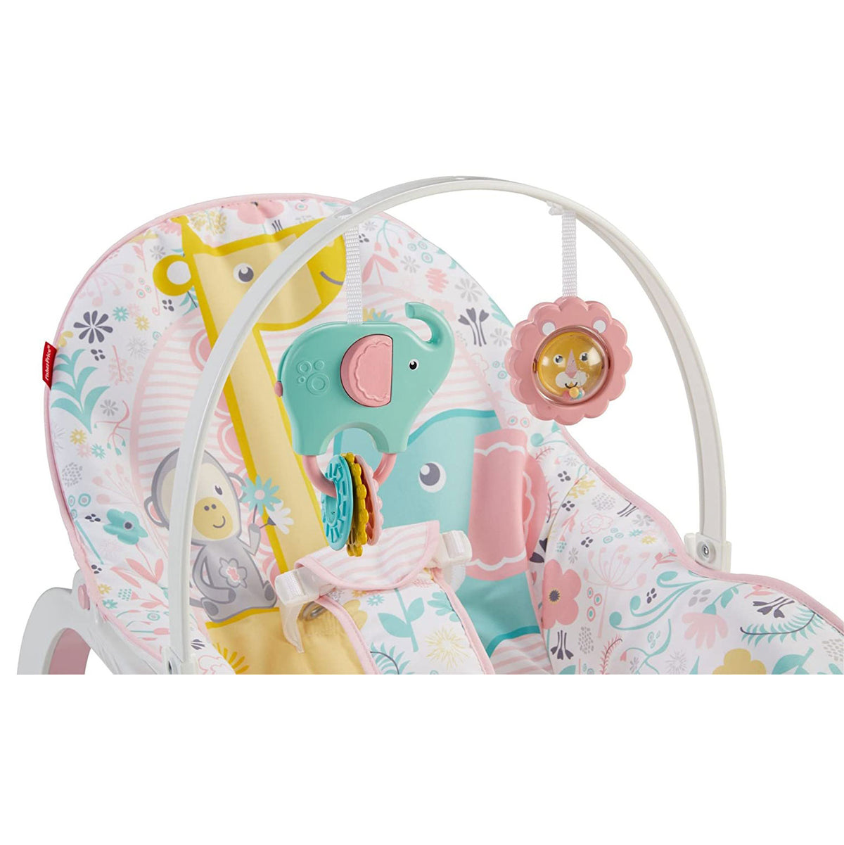 Fisher-Price Portable Vibrating Newborn to Toddler Rocking Chair Seat, Pink - VMInnovations