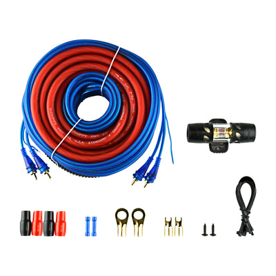 Taramps HD 3000 Watt RMS 2 Ohm Monoblock Amplifier and Audiopipe Amp Install Kit