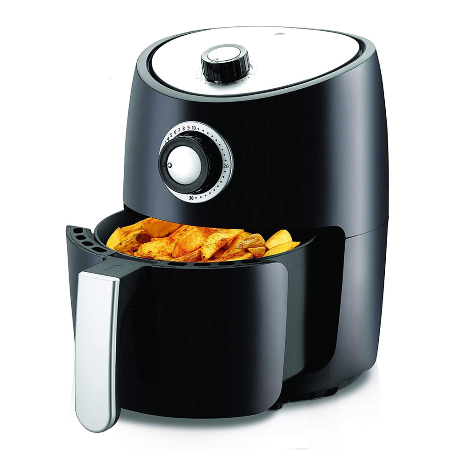 NutriChef PKAIRFR18 Countertop Air Fryer Oven Cooker with 2 Qt Basket (Open Box) - VMInnovations