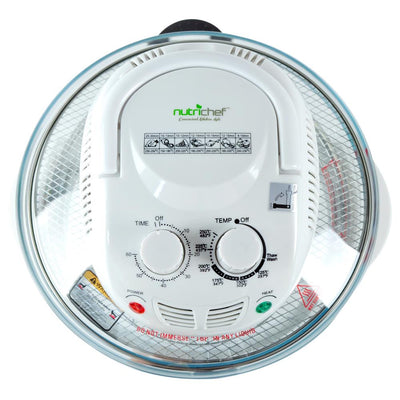 NutriChef Halogen 13 Quart Oven Air Fryer/Infrared Convection Cooker (2 Pack)