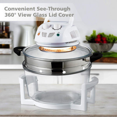 NutriChef Halogen 13 Quart Oven Air Fryer/Infrared Convection Cooker (2 Pack)