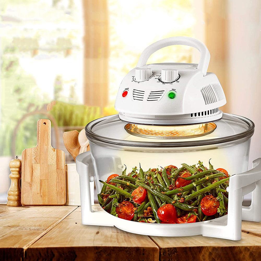NutriChef PKAIRFR48 Kitchen Countertop 13 Quart Air Fryer Convection Oven - VMInnovations