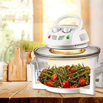 NutriChef PKAIRFR48 Kitchen Countertop 13 Quart Air Fryer Convection Oven - VMInnovations