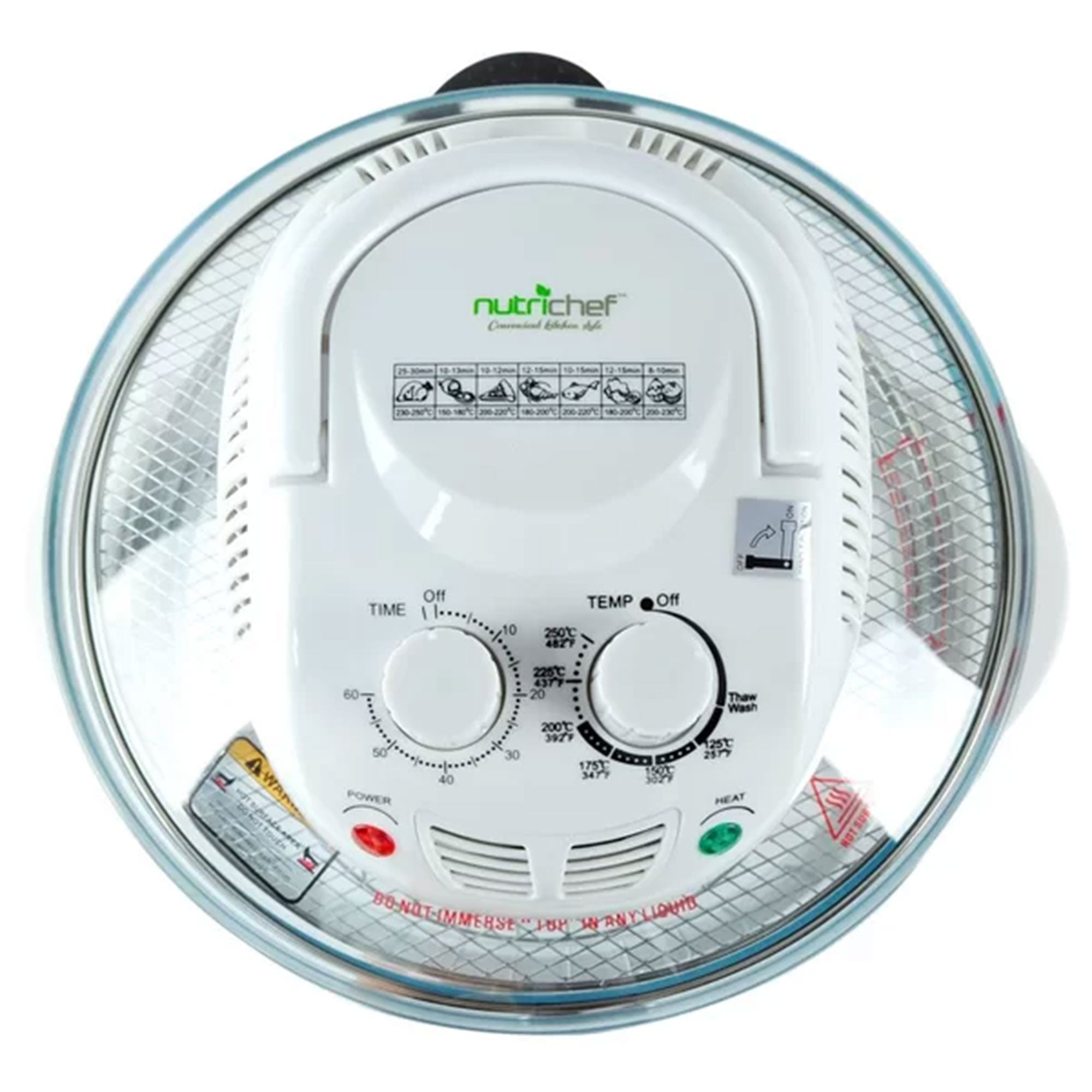 NutriChef PKAIRFR48 Kitchen Countertop 13 Quart Air Fryer Convection Oven - VMInnovations