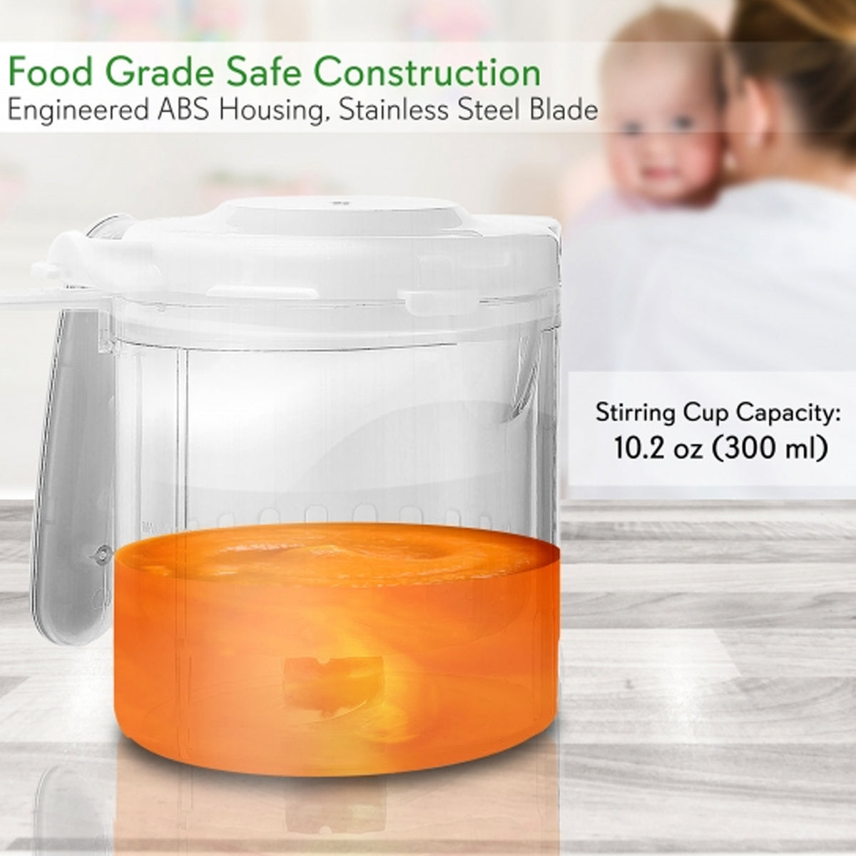 NutriChef Electric Baby Food Maker Puree Food Processor Blender Steamer (4 Pack)