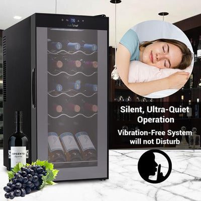 NutriChef Digital Electric 15 Bottle Thermoelectric Wine Chiller Cooler (2 Pack) - VMInnovations