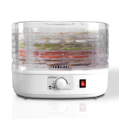 NutriChef Kitchen Countertop 5 Tray Electric Food Dehydrator Machine (2 Pack) - VMInnovations