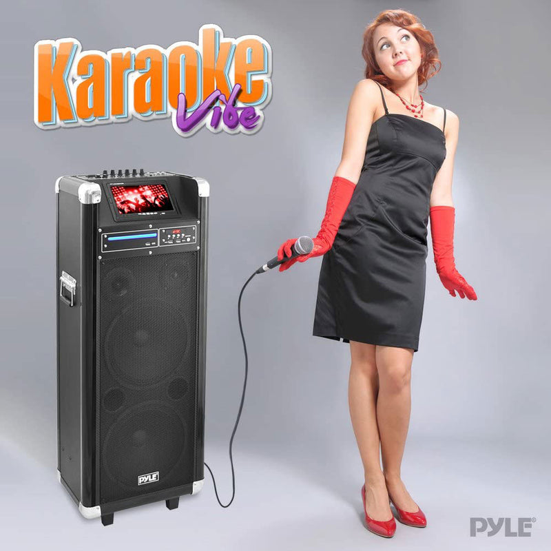 Pyle 1000 Watt Bluetooth Multimedia Vibe Karaoke Audio System (For Parts)