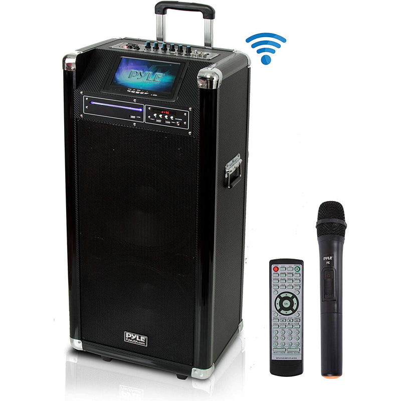 Pyle PKRK212 1000 Watt Bluetooth Multimedia Vibe Karaoke Audio System (2 Pack)