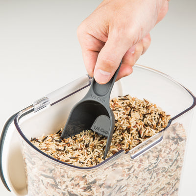 PrepWorks Plastic ProKeeper Grain Storage Container, 1 Piece, Clear (Open Box) - VMInnovations