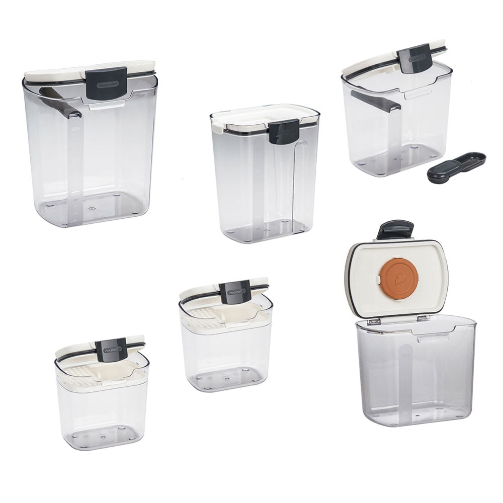 Progressive International Prepworks ProKeeper 6 Piece Clear Storage Set (2 Pack)
