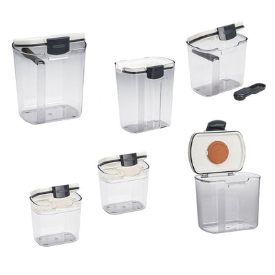 Progressive International Prepworks ProKeeper 6 Piece Clear Storage Set (2 Pack)