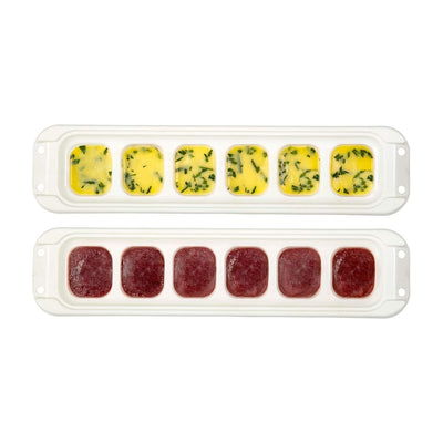 Prepworks Freezer Pods 2 Tablespoon Food Storage Trays, Set of 2, Blue/White