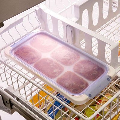 Prepworks PKS-735 Dishwasher Safe Half Cup 6 Serving Food Storage Freezer Tray