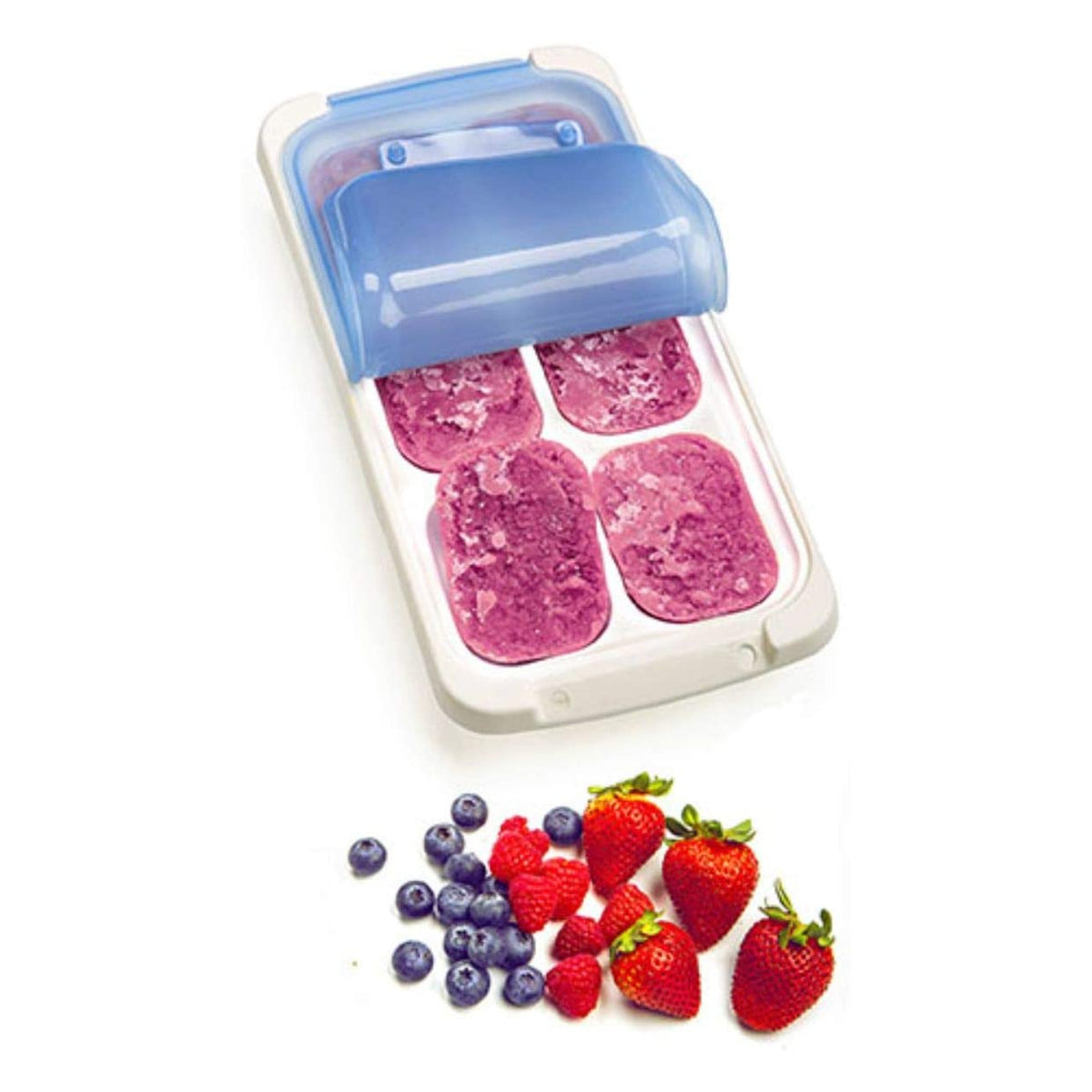Prepworks PKS-735 Dishwasher Safe Half Cup 6 Serving Food Storage Freezer Tray