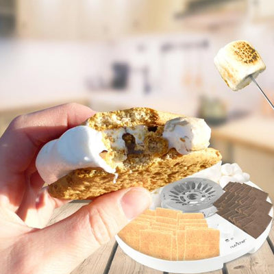 NutriChef Electric Kitchen Smores Maker Marshmallow Melter with Skewers (2 Pack) - VMInnovations