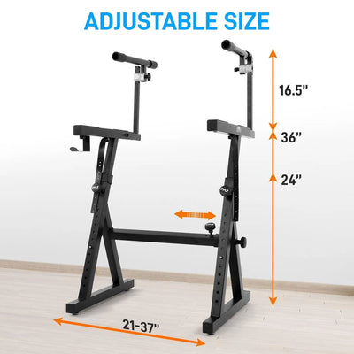 Pyle 2 Tier Adjustable Heavy Duty Metal Keyboard Music Stand, Black (Open Box) - VMInnovations