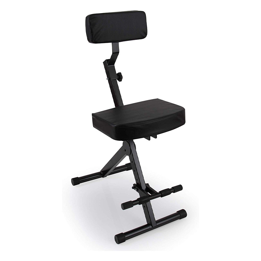 Pyle PKST70 Performer Chair Seat Portable Stool w/ Height Adjustable Foot Rest - VMInnovations