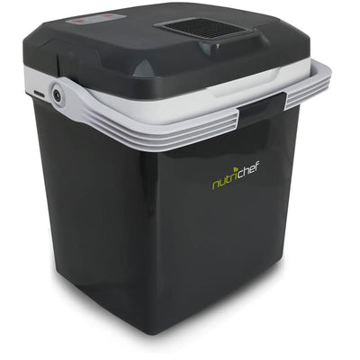 NutriChef PKTCEC28SL 28 Liter Electric Cooler and Warmer Mini Fridge (Used)