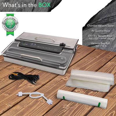 NutriChef PKVS50STS Kitchen Pro Food Electric Vacuum Sealer Preserver (2 Pack)
