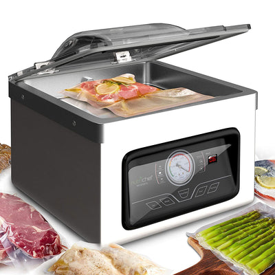 NutriChef PKVS70STS Chamber Food Air Vacuum Sealer Preserver System (2 Pack) - VMInnovations